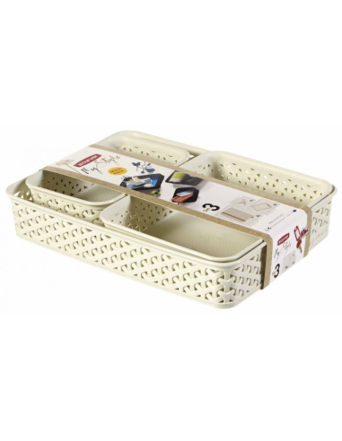 SET 3 CESTAS BLANCO