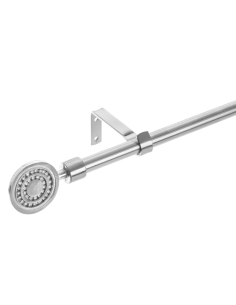 KIT BARRA CORTINA EXTENSIBLE CROMO