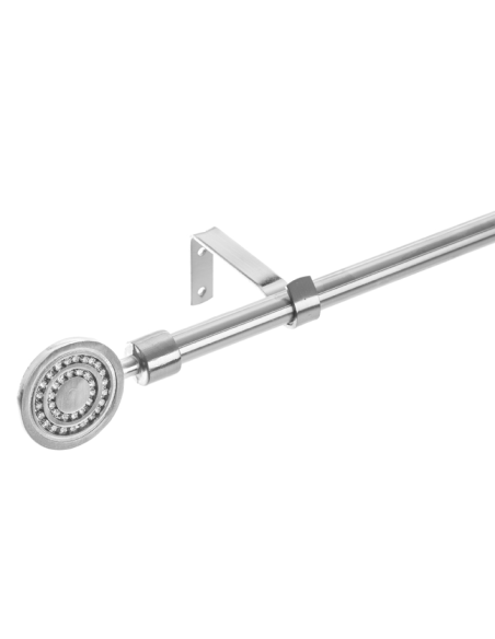 KIT BARRA CORTINA EXTENSIBLE CROMO