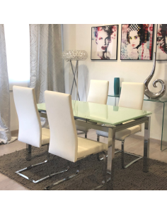 SILLA COMEDOR KAMIL BLANCO 2
