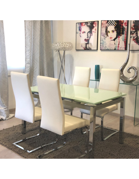 SILLA COMEDOR KAMIL BLANCO