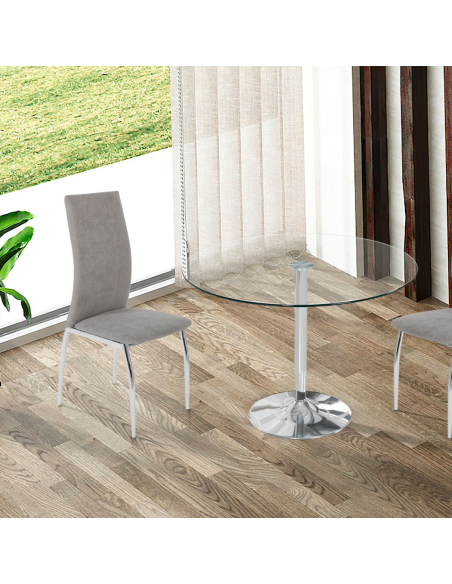 SILLA COMEDOR ROXANA GRIS
