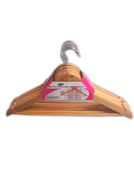 6 PERCHAS MADERA BARNIZADA