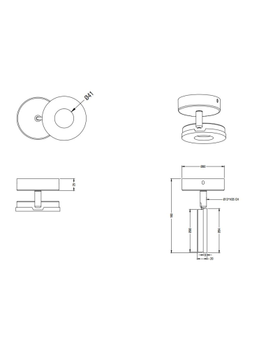 FOCO 1 LUZ CROMO LED RENNES