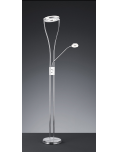 LÁMPARA PIE LED CROMO RENNES 2