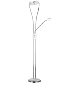 LÁMPARA PIE LED CROMO RENNES