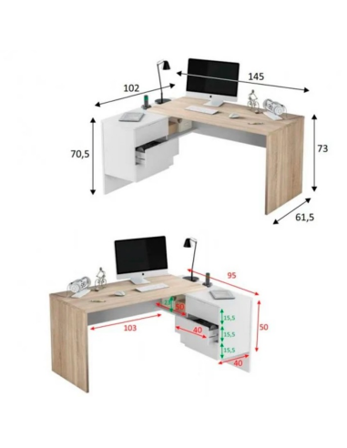 MESA DESPACHO + BUC OFFICE