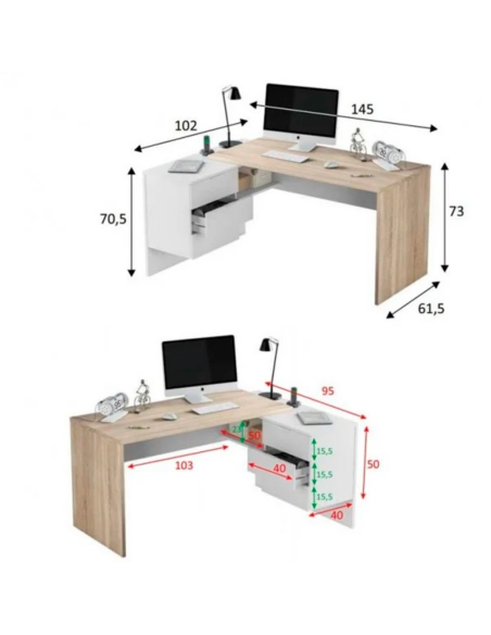 MESA DESPACHO + BUC OFFICE