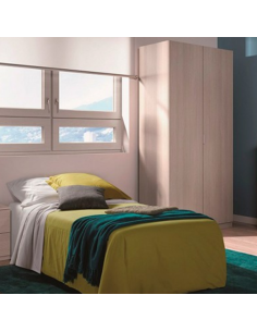 ARMARIO ROPERO LOW COST 2 PUERTAS ROBLE 2