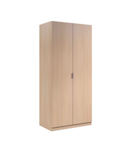 ARMARIO ROPERO LOW COST 2 PUERTAS ROBLE
