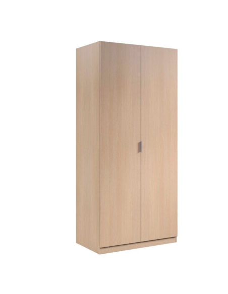 ARMARIO ROPERO LOW COST 2 PUERTAS ROBLE