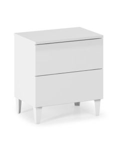 MESITA 2 CAJONES LOFT BLANCO