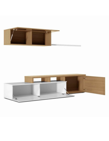 SALÓN TV ROBLE/BLANCO