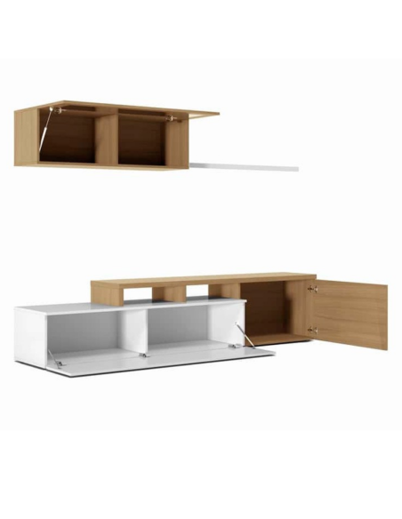 SALÓN TV ROBLE/BLANCO