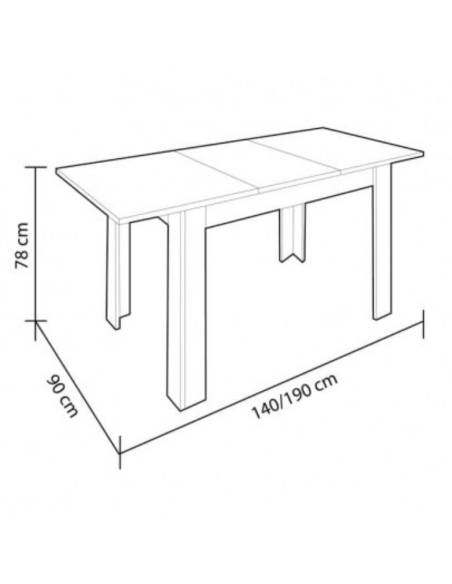MESA COMEDOR EXTENSIBLE KENDRA ROBLE