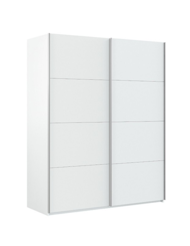 ARMARIO ROPERO 2 PUERTAS CORREDERAS BLANCO