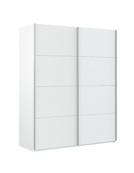 ARMARIO ROPERO 2 PUERTAS CORREDERAS BLANCO