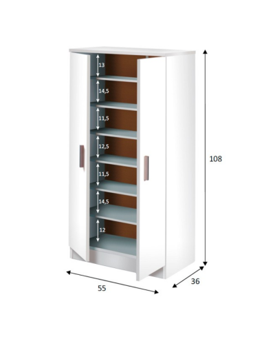 ZAPATERO ARMARIO BASIC BLANCO