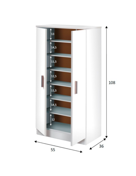 ZAPATERO ARMARIO BASIC BLANCO