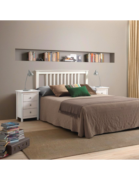 MESITA TABAC 3 CAJONES BLANCO