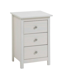 MESITA TABAC 3 CAJONES BLANCO