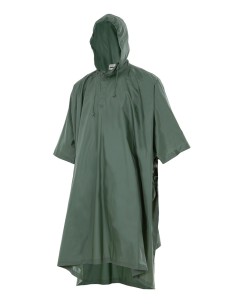PONCHO de  lluvia capucha verde PVC 187 VELILLA