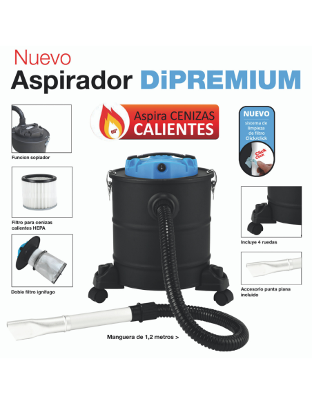 ASPIRADOR CENIZAS CALIENTES