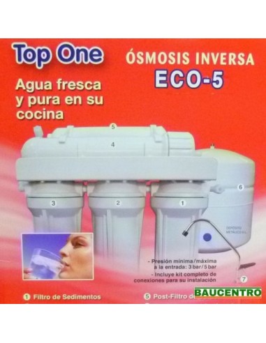 FILTRO AGUA ÓSMOSIS INVERSA