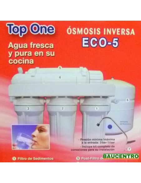 FILTRO AGUA ÓSMOSIS INVERSA