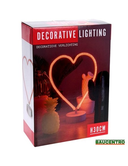 LÁMPARA CORAZÓN LED DECOR