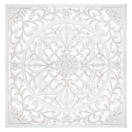 CUADRO TALLADO AREBESCO BLANCO