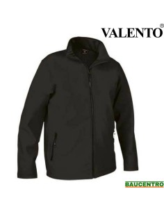 CAZADORA SOFTSHELL NEGRA VALENTO