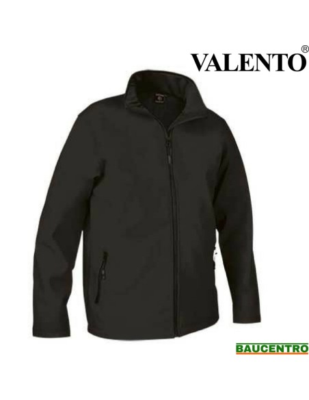 CAZADORA SOFTSHELL NEGRA VALENTO