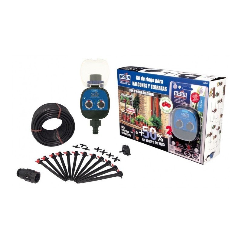 KIT RIEGO GOTEO + PROGRAMADOR
