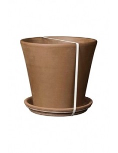 MACETA BARRO + PLATO