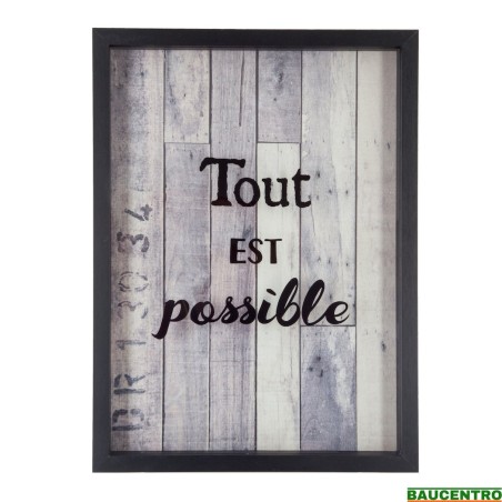 CUADRO RETRO MENSAJE