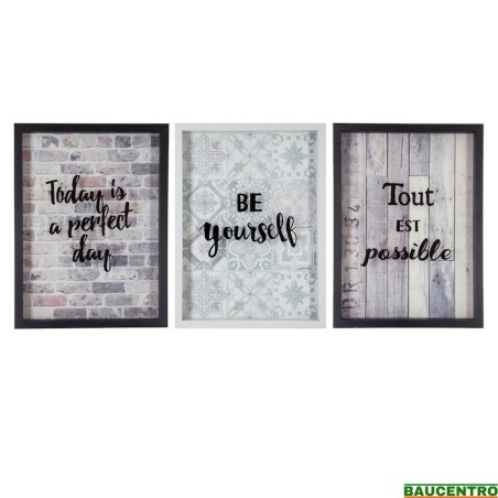 CUADRO RETRO MENSAJE