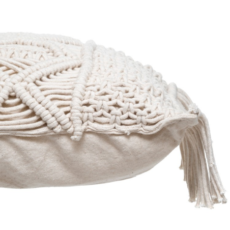 COJÍN MACRAMÉ CRUDO