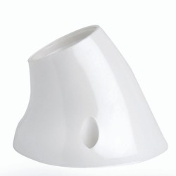 PORTALÁMPARAS TERMOPLÁSTICO ZÓCALO CURVO E-27 BLANCO