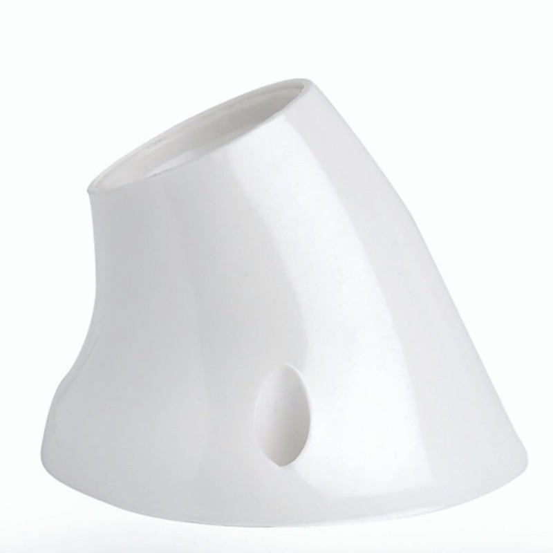 PORTALÁMPARAS TERMOPLÁSTICO ZÓCALO CURVO E-27 BLANCO