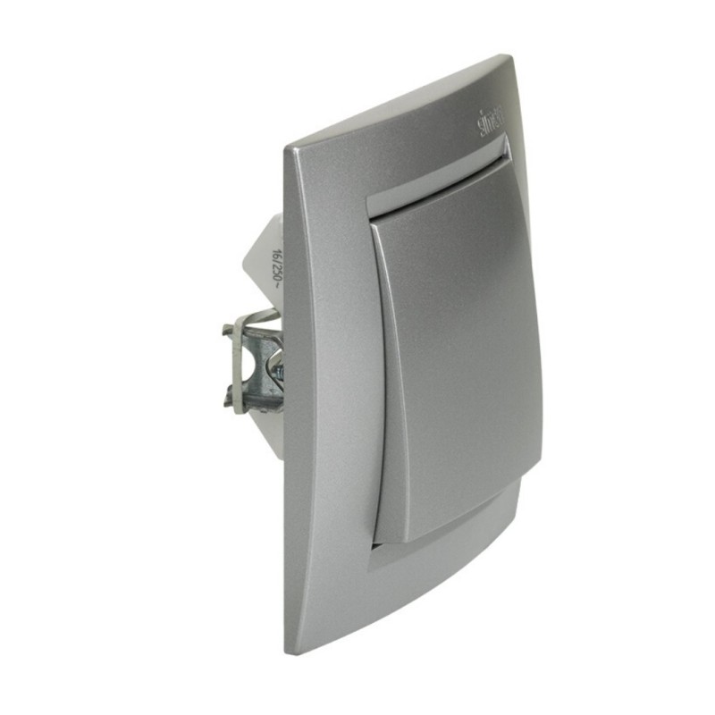 PULSADOR NEUTRO ALUMINIO SIMON15