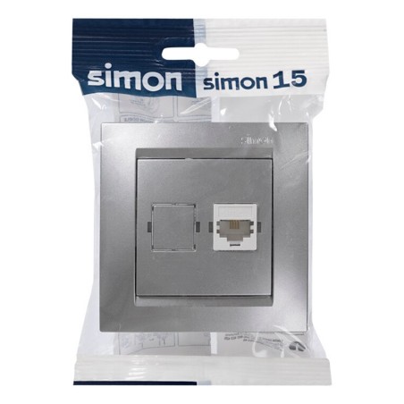 TOMA TELÉFONO ALUMINIO SIMON 15