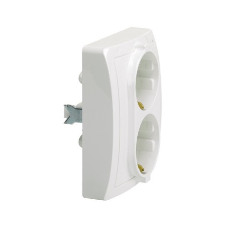 BASE ENCHUFE DOBLE 2P+TT BLANCO SIMON 15