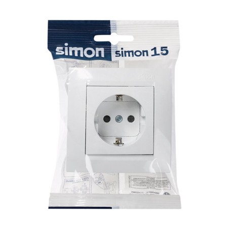 BASE ENCHUFE 2P+TT BLANCO SIMON15