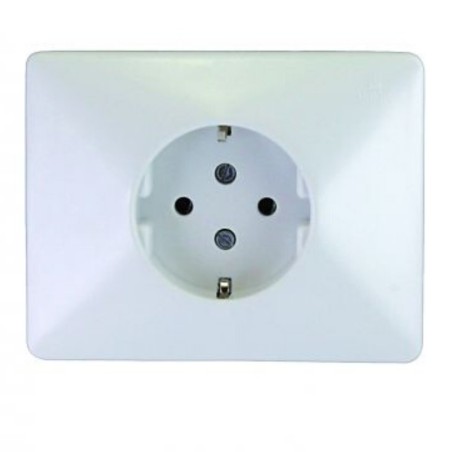BASE ENCHUFE 2P+TT 25A 380V BLANCO
