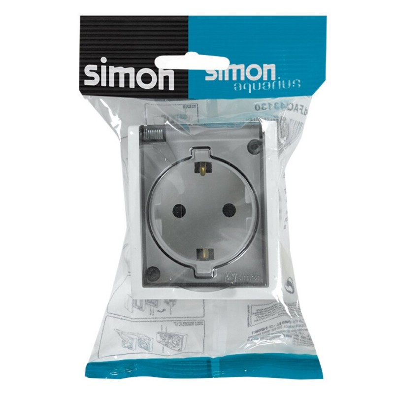 BASE ENCHUFE 2P+TT BLANCO