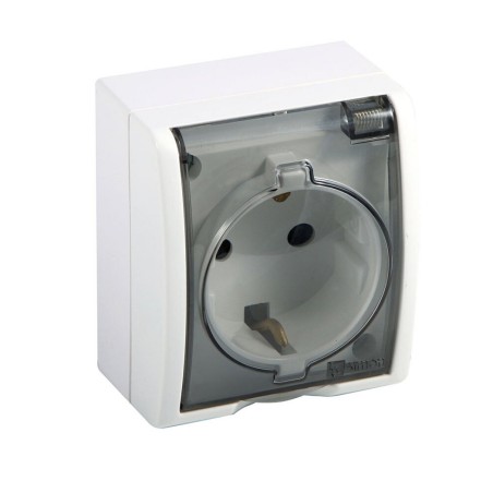 BASE ENCHUFE 2P+TT BLANCO