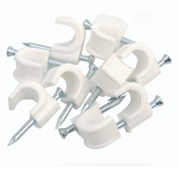 GRAPA DE CABLE REDONDO 3x2,5MM BLANCO