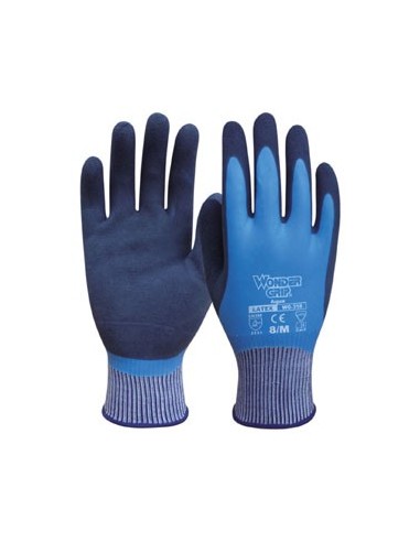GUANTES LATEX IMPERMEABLE AZUL SAFETOP