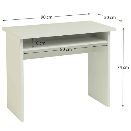 MESA ESTUDIO BANDEJA BLANCO